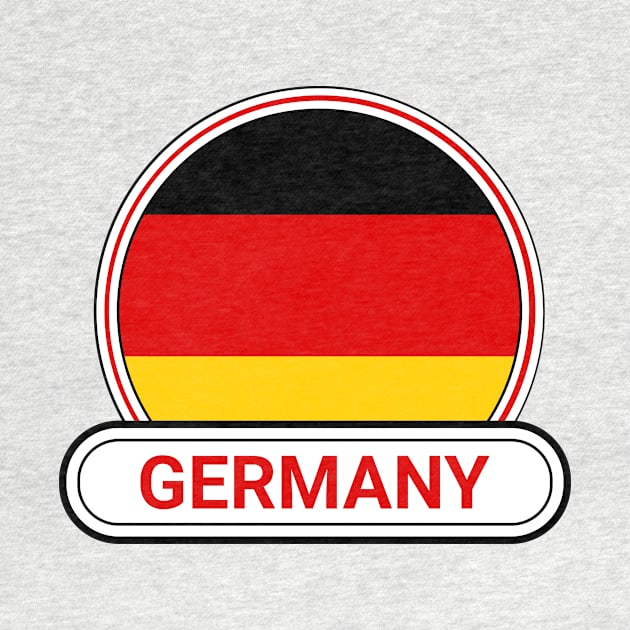Germany Country Badge - Germany Flag by Yesteeyear
